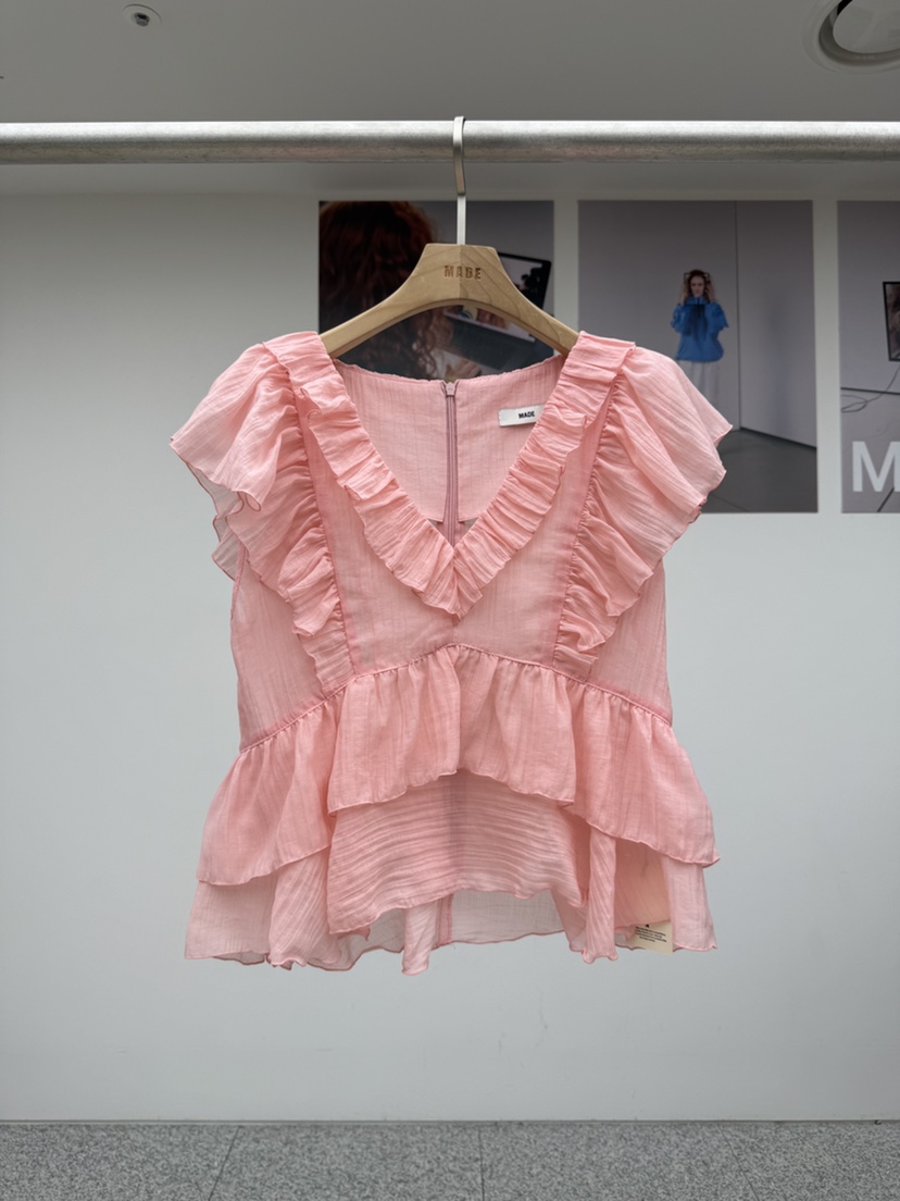 MADE-P東大門直郵女裝新款26春夏推薦時尚職業襯衫蕾絲衫MADE-P襯衫/蕾絲衫圖色3