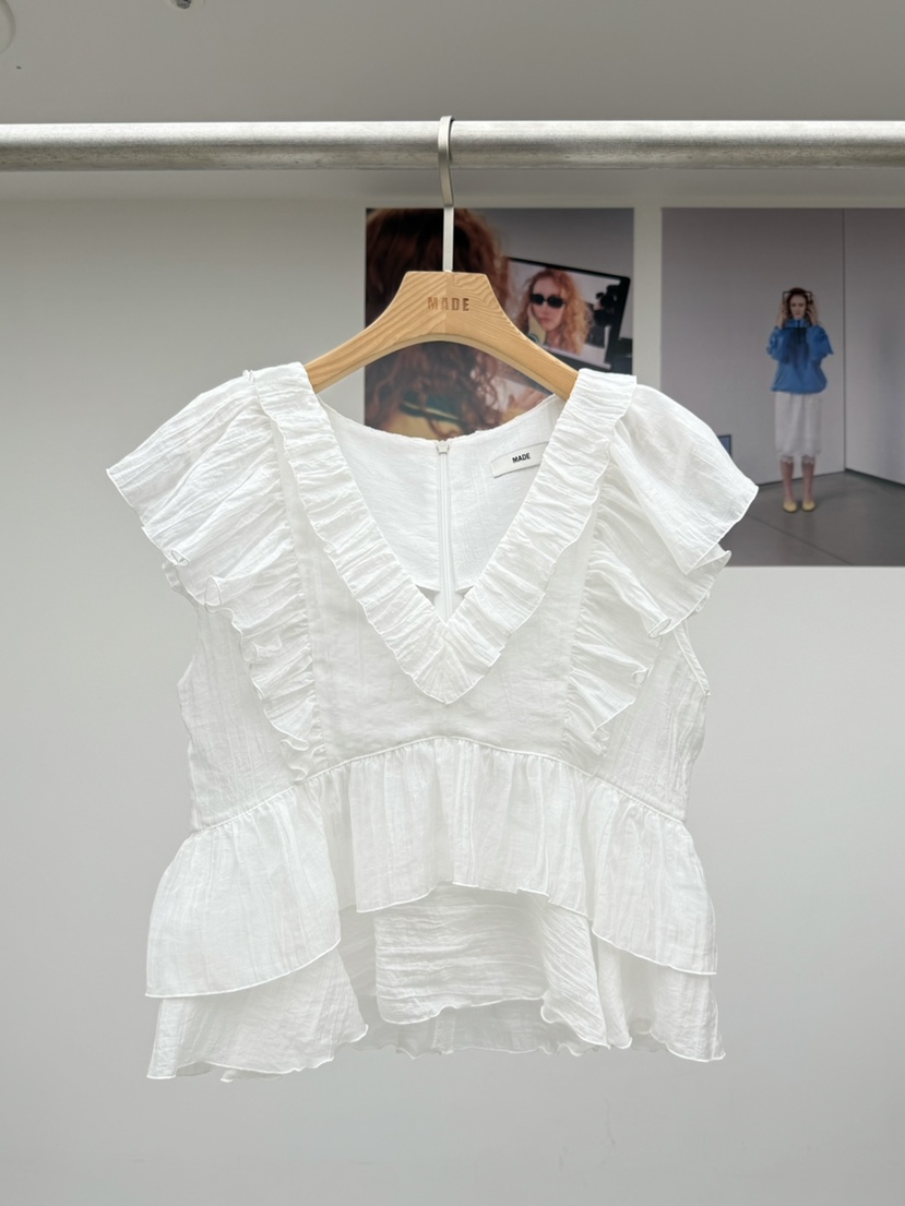 MADE-P東大門直郵女裝新款26春夏推薦時尚職業襯衫蕾絲衫MADE-P襯衫/蕾絲衫圖色4