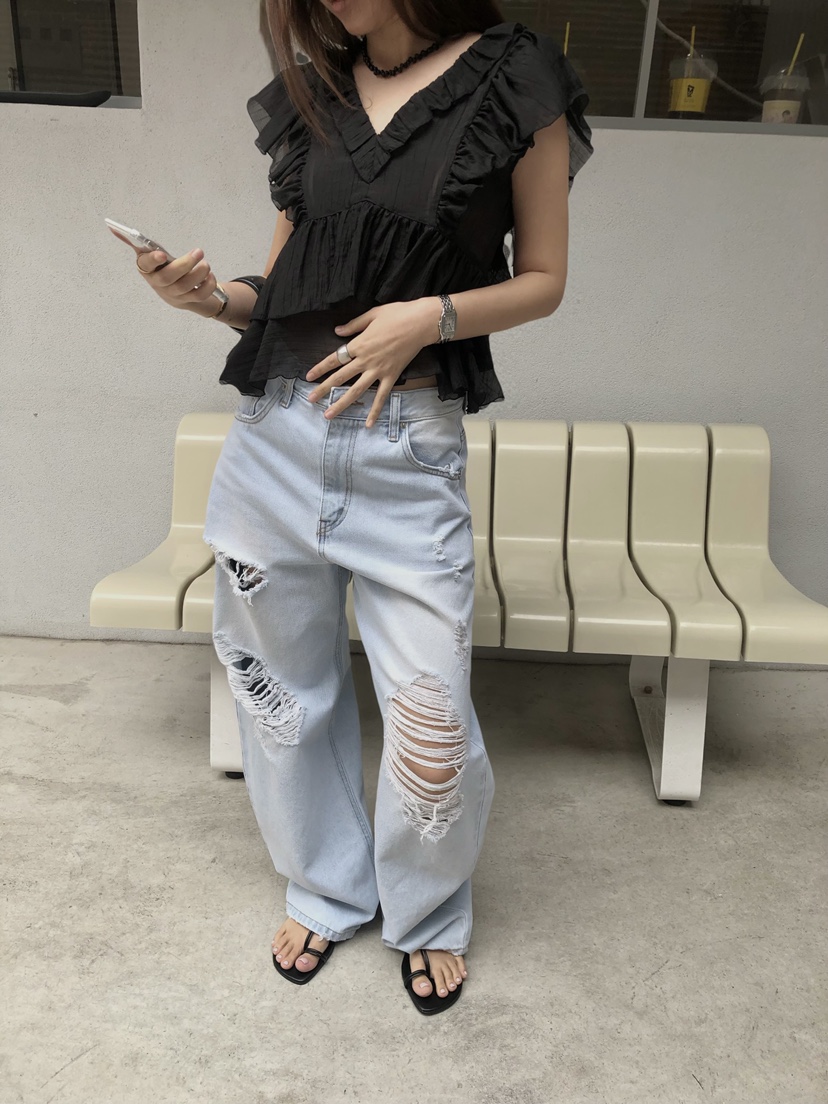 MADE-P東大門實拍女士新品人氣休閑真品職業時尚熱賣牛仔褲MADE-P牛仔褲