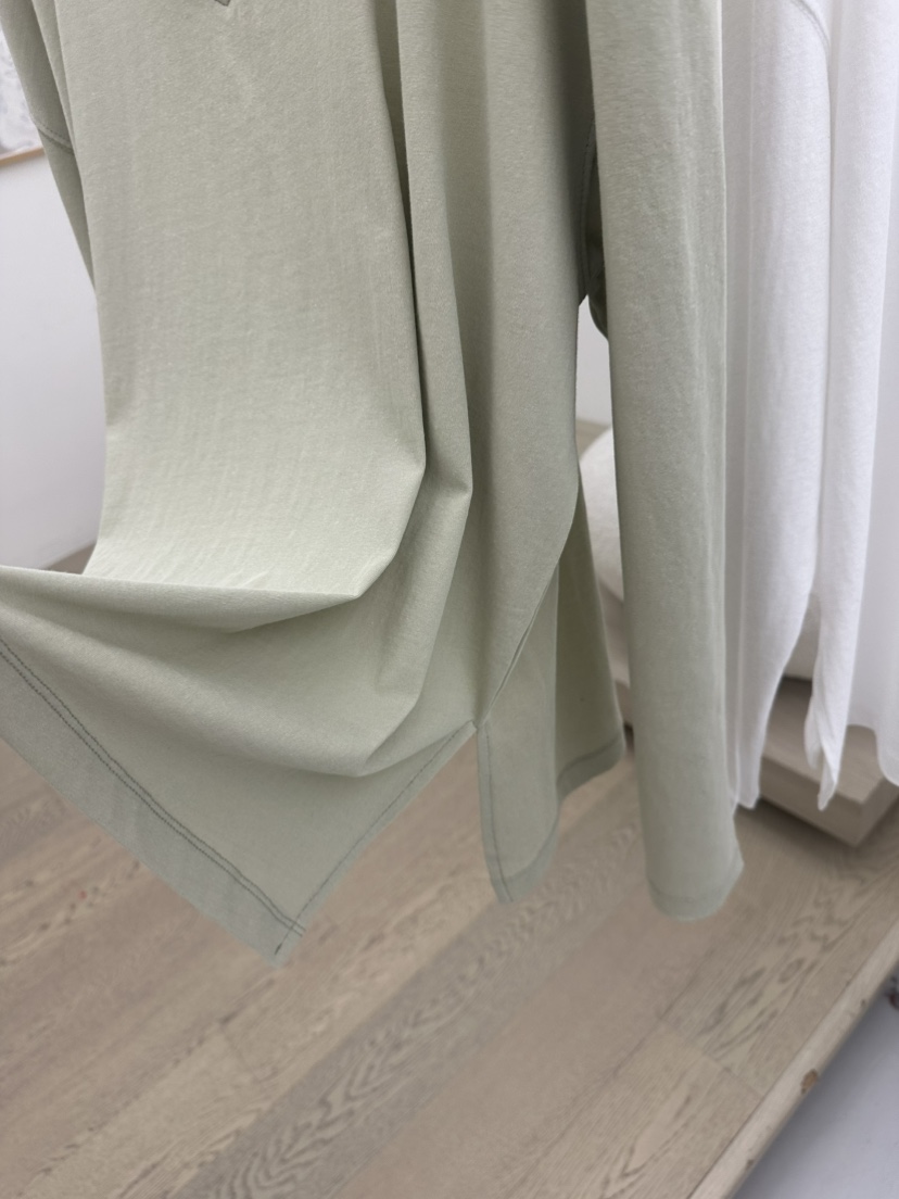 ONL東大門代購女士新款26春夏人氣休閑推薦長袖T恤亞麻雙層ONL長袖T恤