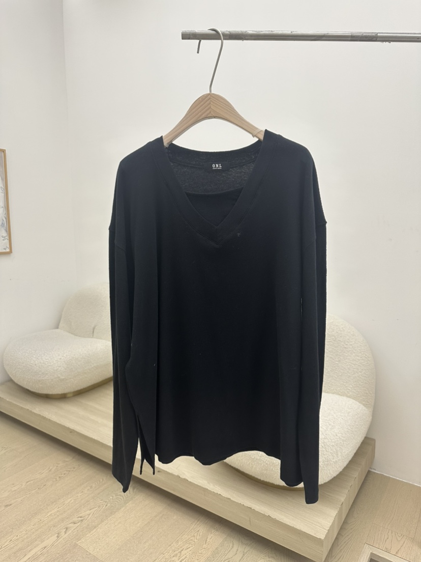 ONL東大門代購女士新款26春夏人氣休閑推薦長袖T恤亞麻雙層ONL長袖T恤圖色3