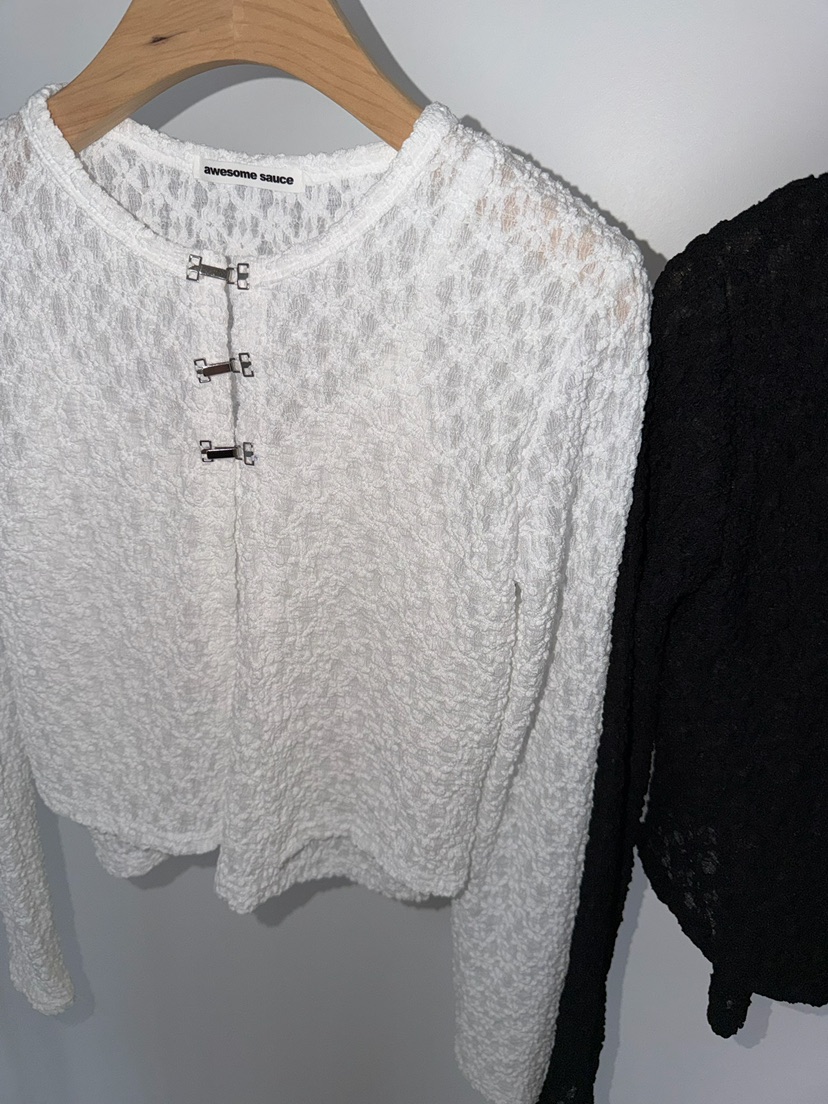 AWESOMESAUCE東大門代購女裝新款休閑時尚人氣職業長袖T恤AWESOME SAUCE長袖T恤