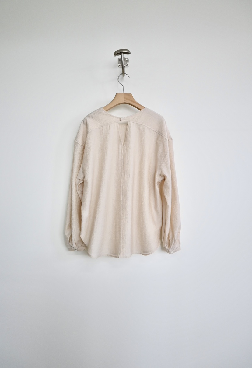 OP PER東大門代購女裝新款真品26春夏推薦熱賣襯衫蕾絲衫OPPER-simplebeige襯衫/蕾絲衫