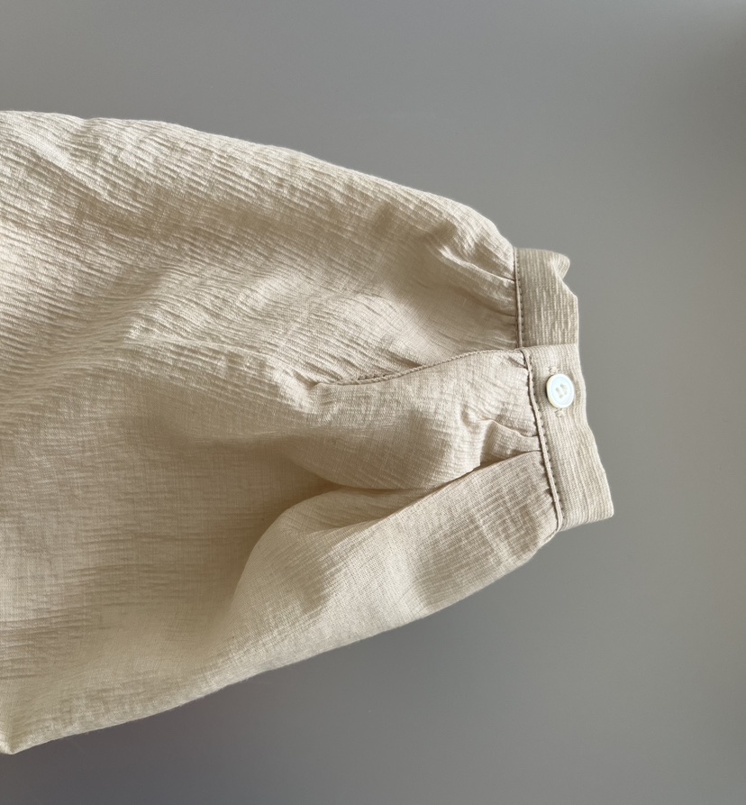 OP PER東大門代購女裝新款真品26春夏推薦熱賣襯衫蕾絲衫OPPER-simplebeige襯衫/蕾絲衫