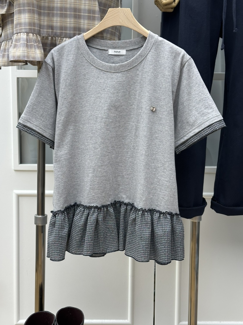 RE:FRESH-L韓國代購女裝新款人氣推薦真品休閑職業時尚T恤RE:FRESHT恤圖色2