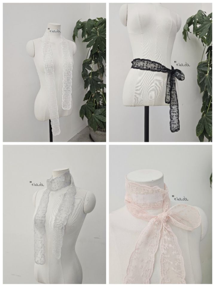 EBADA東大門直郵女士新款人氣時尚推薦26春夏圍巾披肩蕾絲EBADA圍巾/披肩