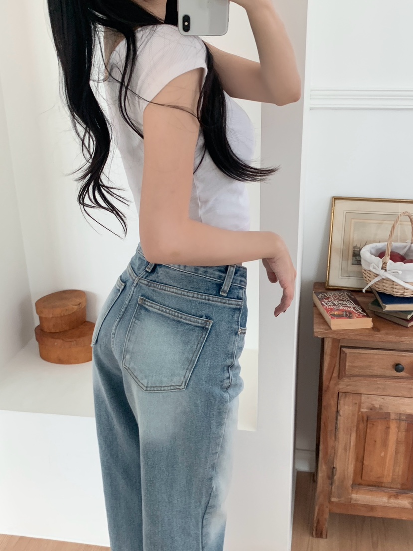 EOMPIT東大門直郵女裝新款真品職業休閑熱賣人氣26春夏牛仔褲EOMPIT牛仔褲