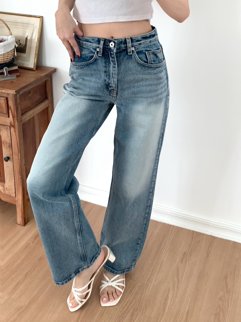 EOMPIT東大門直郵女裝新款真品職業休閑熱賣人氣26春夏牛仔褲EOMPIT牛仔褲