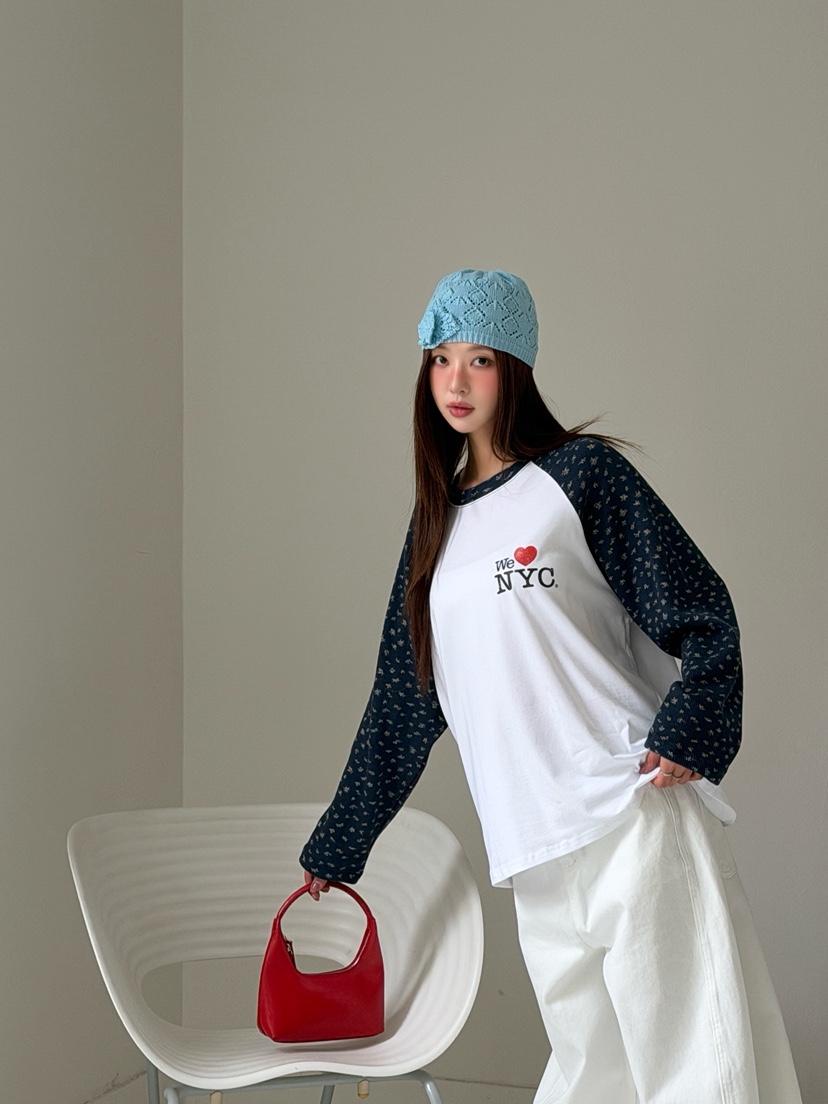 MAISONDEGLORY東大門代購女士新品職業熱賣真品休閑長袖T恤MAISON DE GLORY長袖T恤