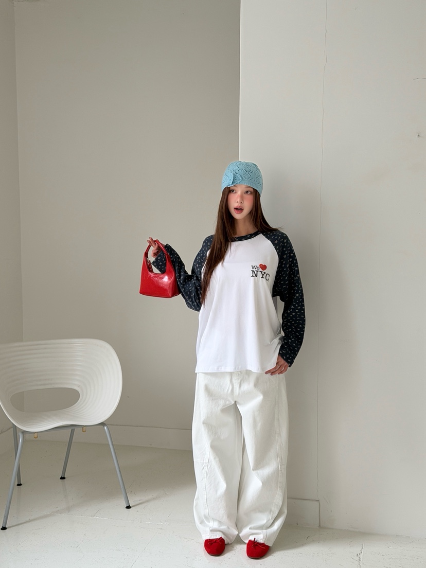 MAISONDEGLORY東大門代購女士新品職業熱賣真品休閑長袖T恤MAISON DE GLORY長袖T恤