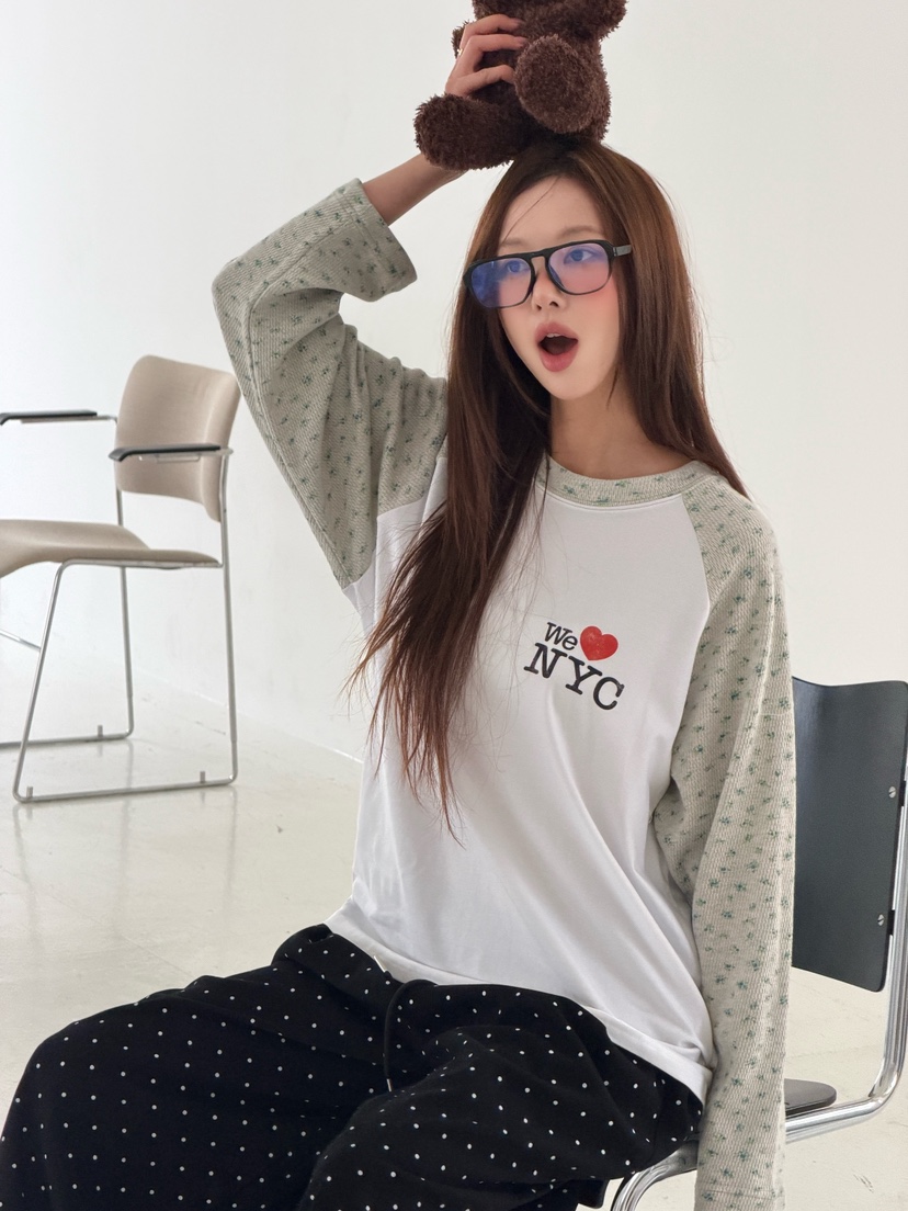 MAISONDEGLORY東大門代購女士新品職業熱賣真品休閑長袖T恤MAISON DE GLORY長袖T恤