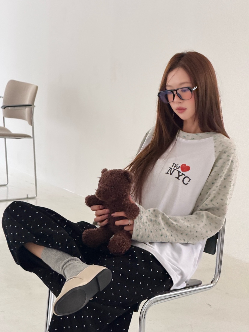 MAISONDEGLORY東大門代購女士新品職業熱賣真品休閑長袖T恤MAISON DE GLORY長袖T恤