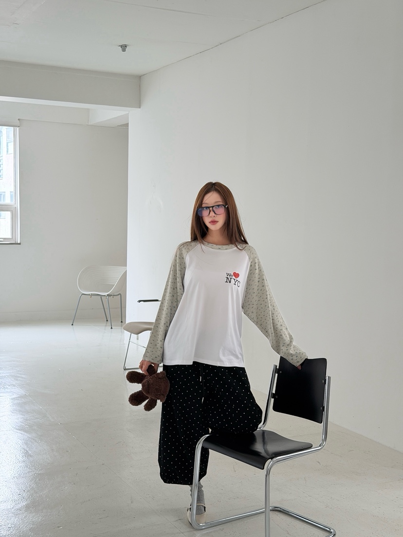 MAISONDEGLORY東大門代購女士新品職業熱賣真品休閑長袖T恤MAISON DE GLORY長袖T恤