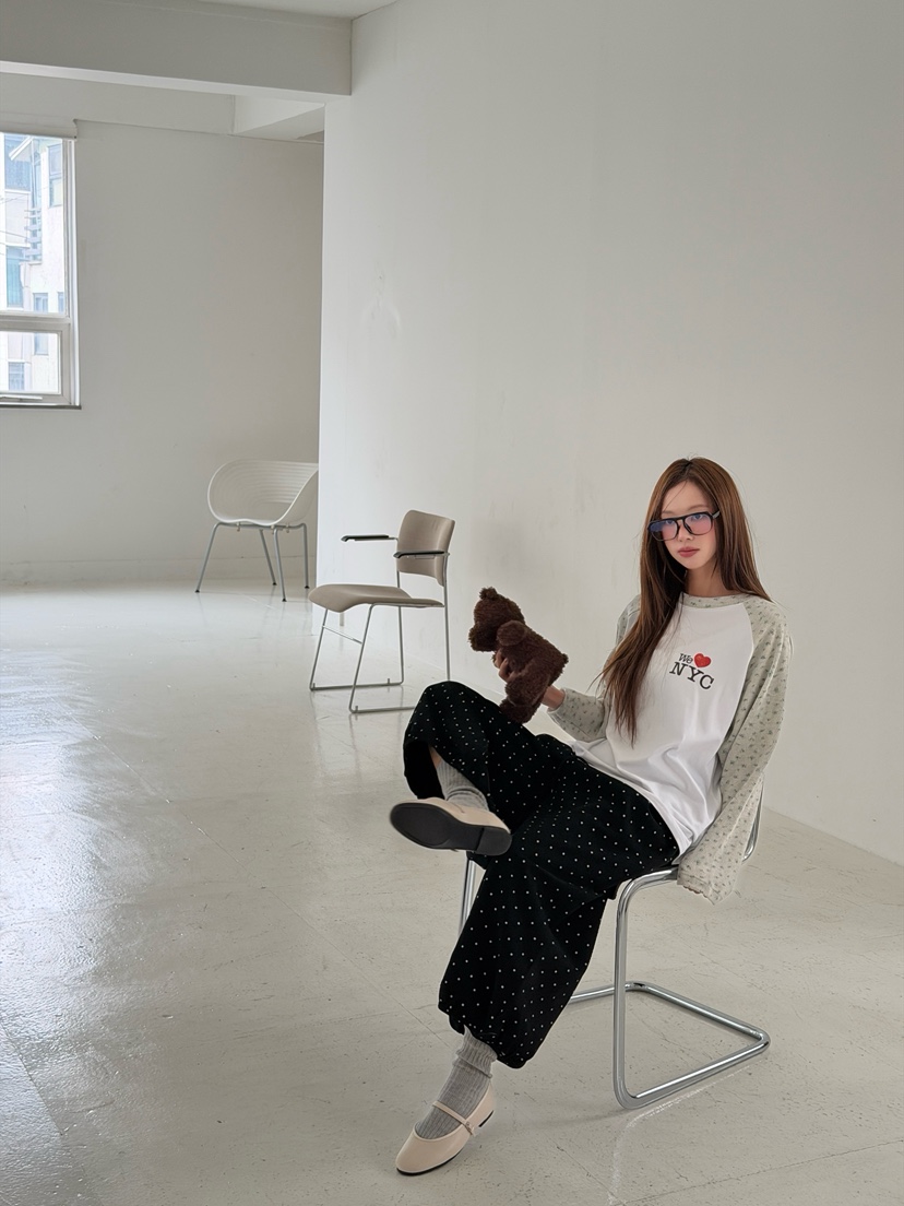 MAISONDEGLORY東大門代購女士新品職業熱賣真品休閑長袖T恤MAISON DE GLORY長袖T恤