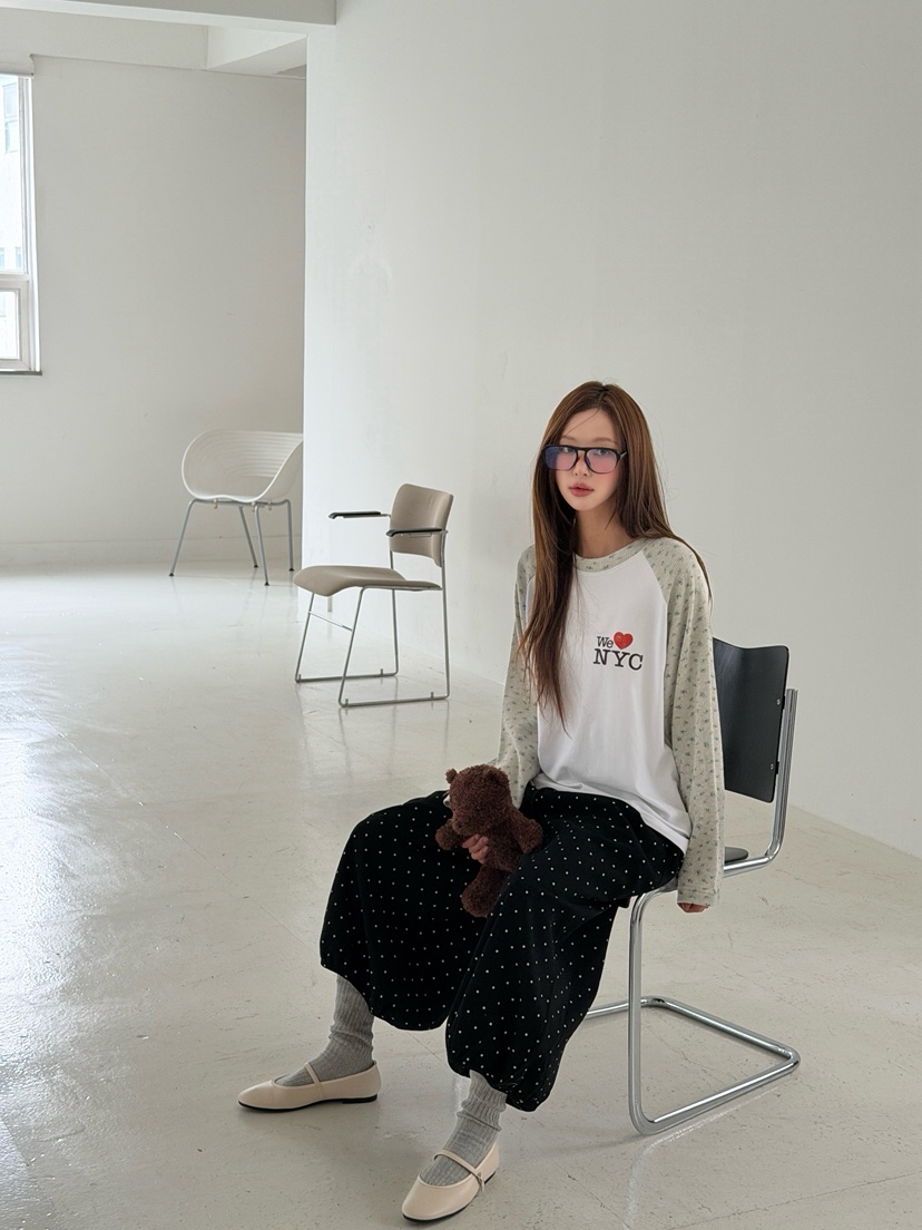 MAISONDEGLORY東大門代購女士新品職業熱賣真品休閑長袖T恤MAISON DE GLORY長袖T恤