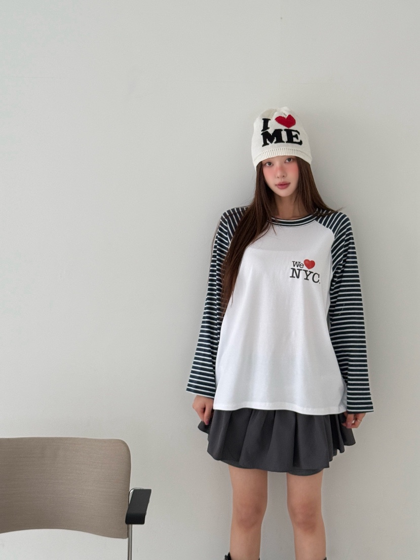 MAISONDEGLORY東大門代購女士新品職業熱賣真品休閑長袖T恤MAISON DE GLORY長袖T恤