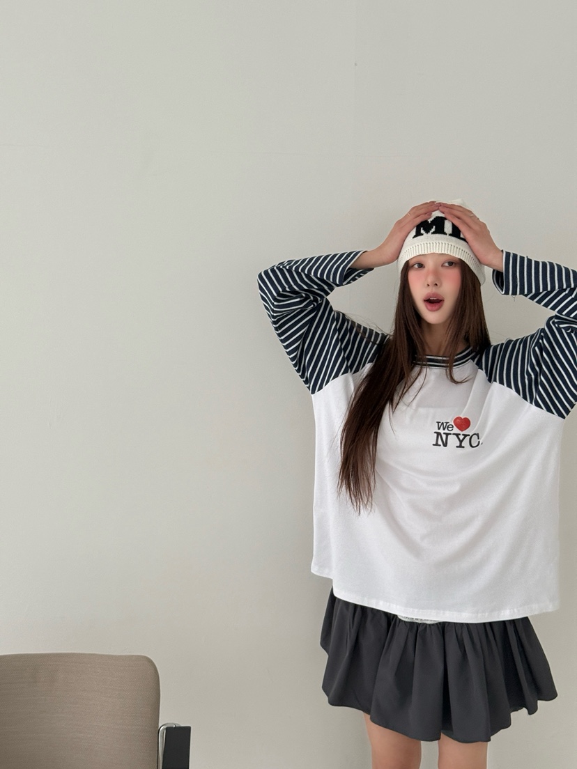 MAISONDEGLORY東大門代購女士新品職業熱賣真品休閑長袖T恤MAISON DE GLORY長袖T恤