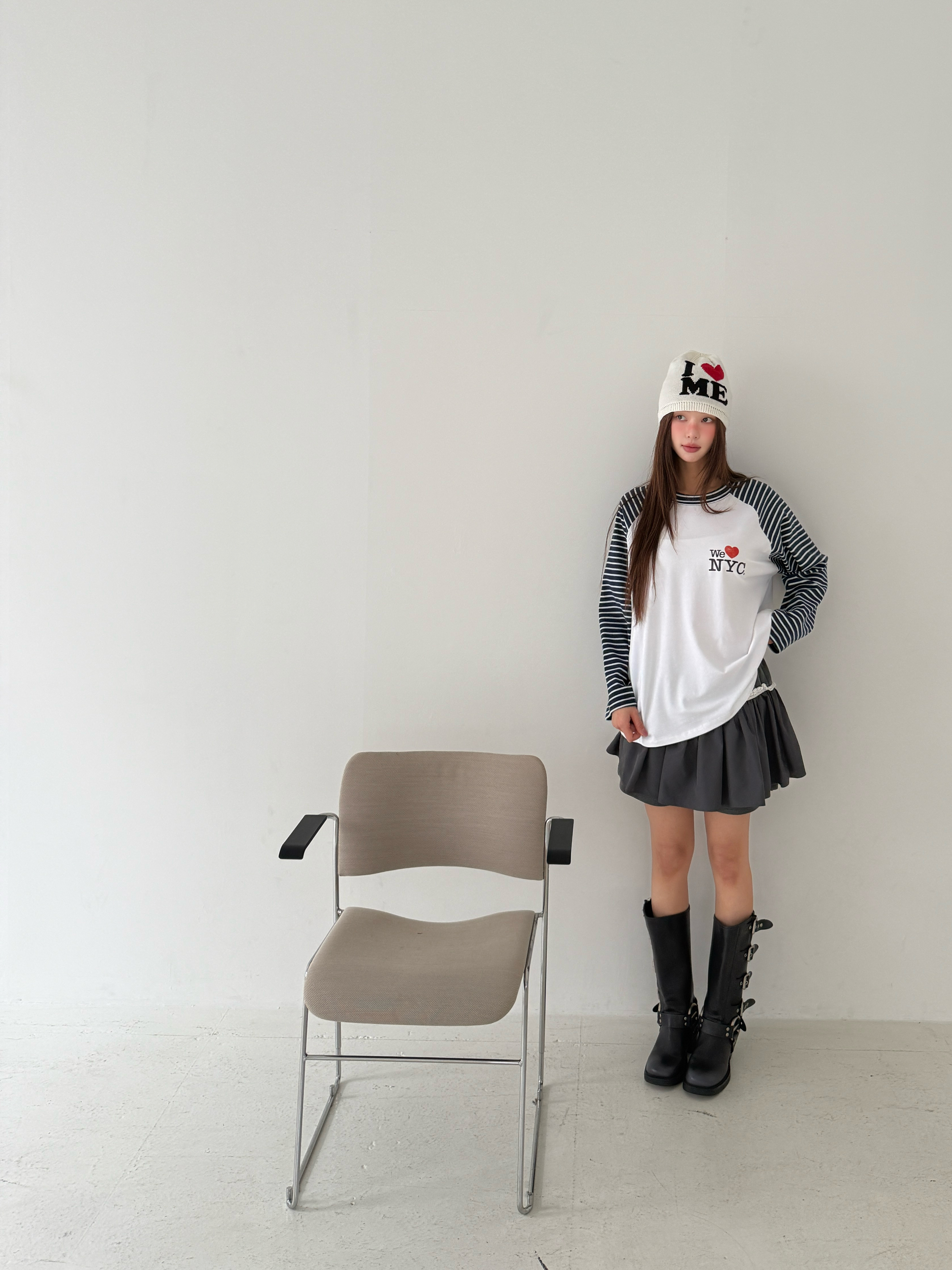 MAISONDEGLORY東大門代購女士新品職業熱賣真品休閑長袖T恤MAISON DE GLORY長袖T恤