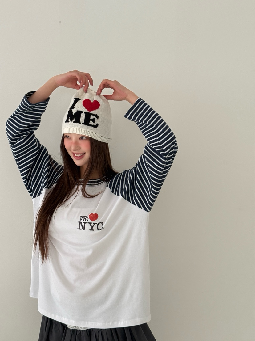 MAISONDEGLORY東大門代購女士新品職業熱賣真品休閑長袖T恤MAISON DE GLORY長袖T恤圖色1