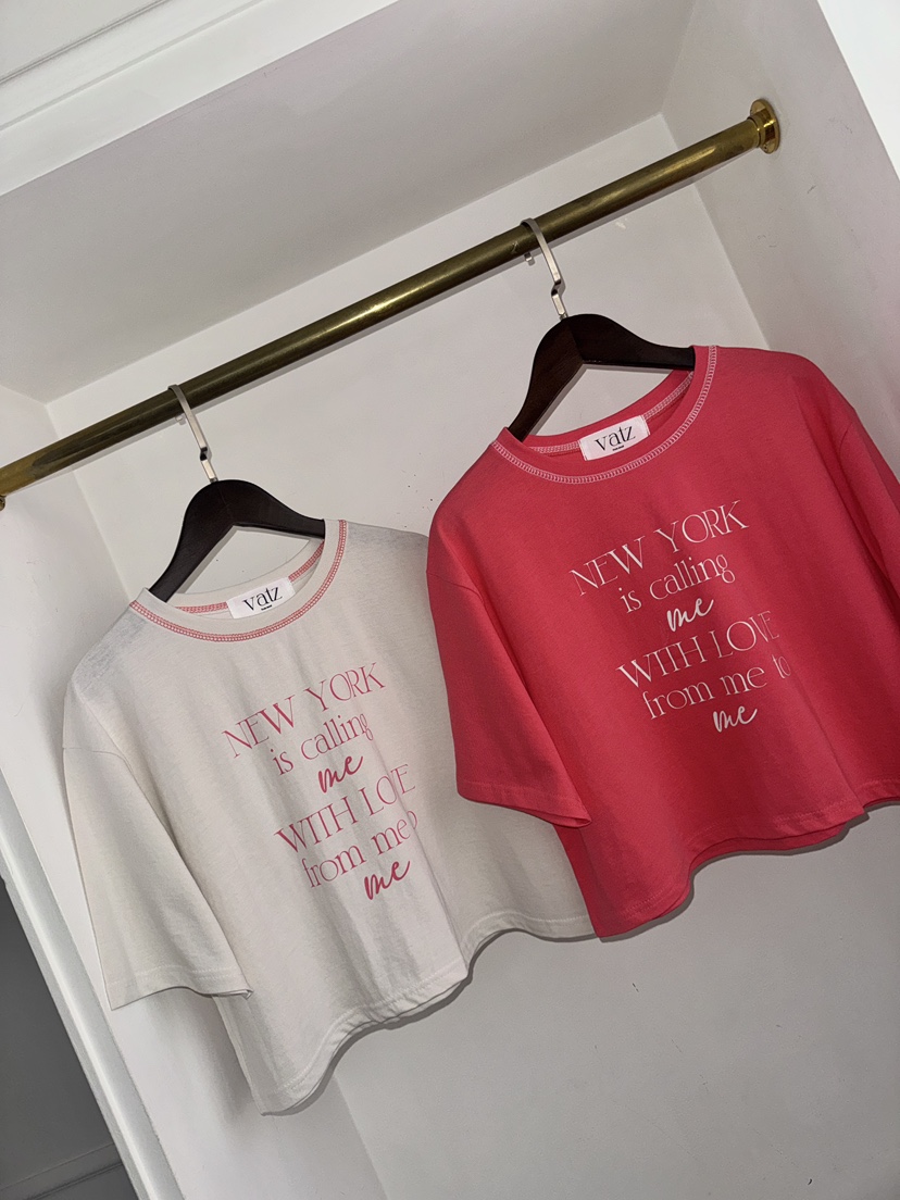 바츠東大門實拍女士新款26春夏人氣時尚職業推薦休閑熱賣T恤VatzT恤