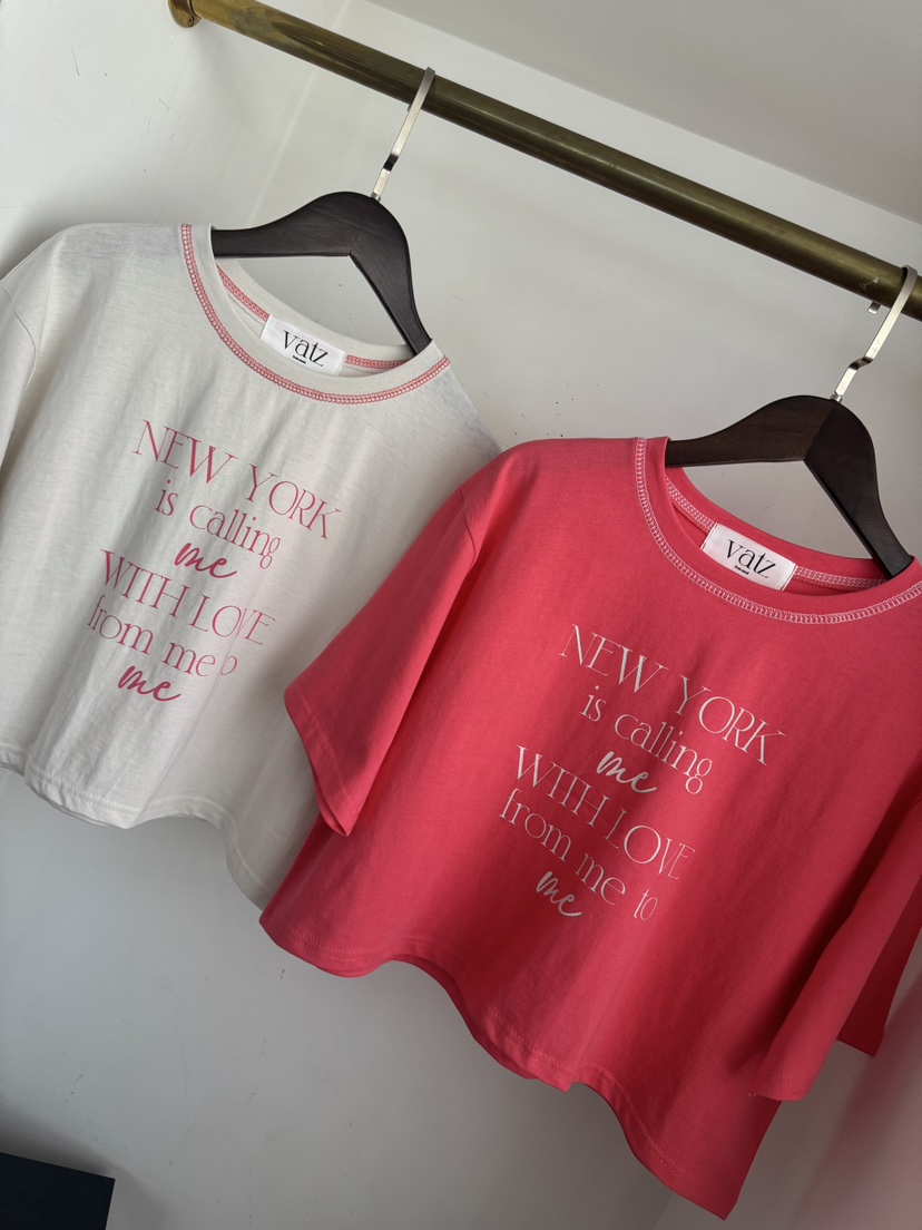 바츠東大門實拍女士新款26春夏人氣時尚職業推薦休閑熱賣T恤VatzT恤