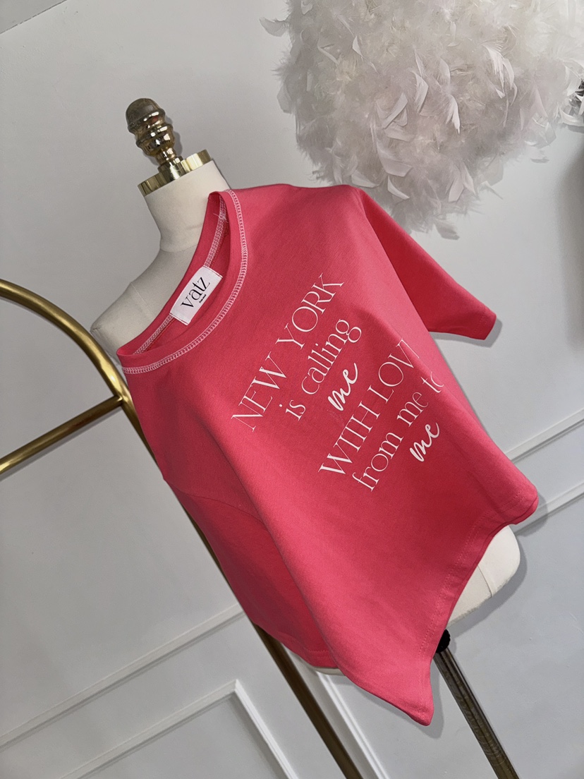 바츠東大門實拍女士新款26春夏人氣時尚職業推薦休閑熱賣T恤VatzT恤