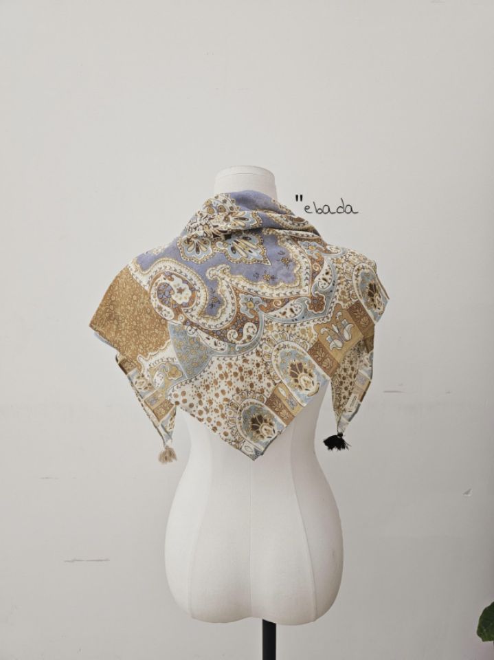 EBADA東大門代購女裝新款時尚26春夏熱賣職業圍巾披肩流蘇EBADA圍巾/披肩