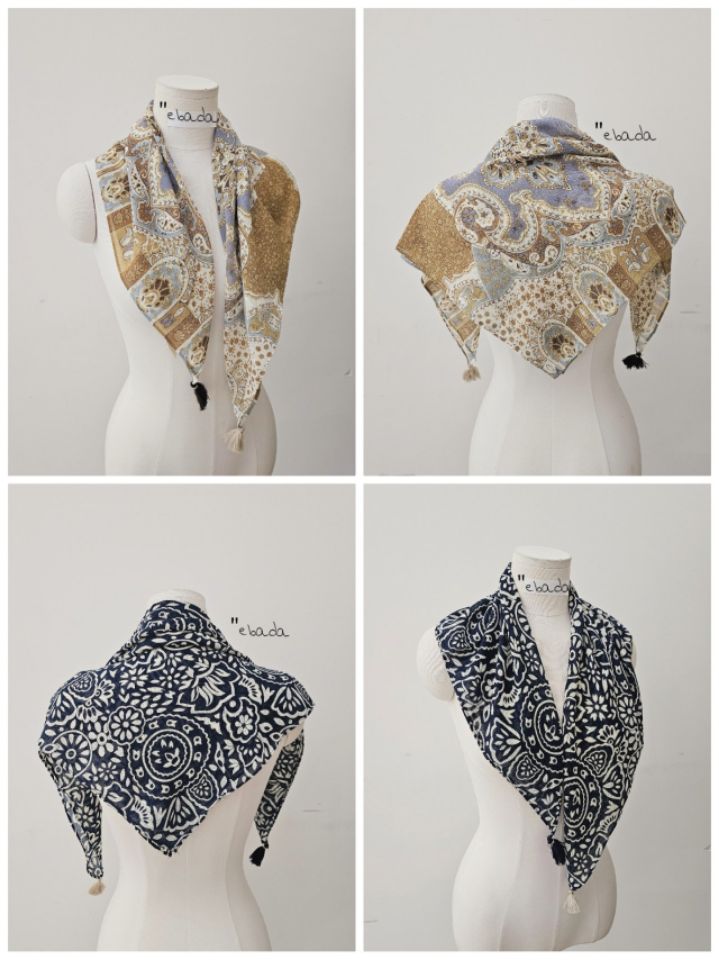 EBADA東大門代購女裝新款時尚26春夏熱賣職業圍巾披肩流蘇EBADA圍巾/披肩