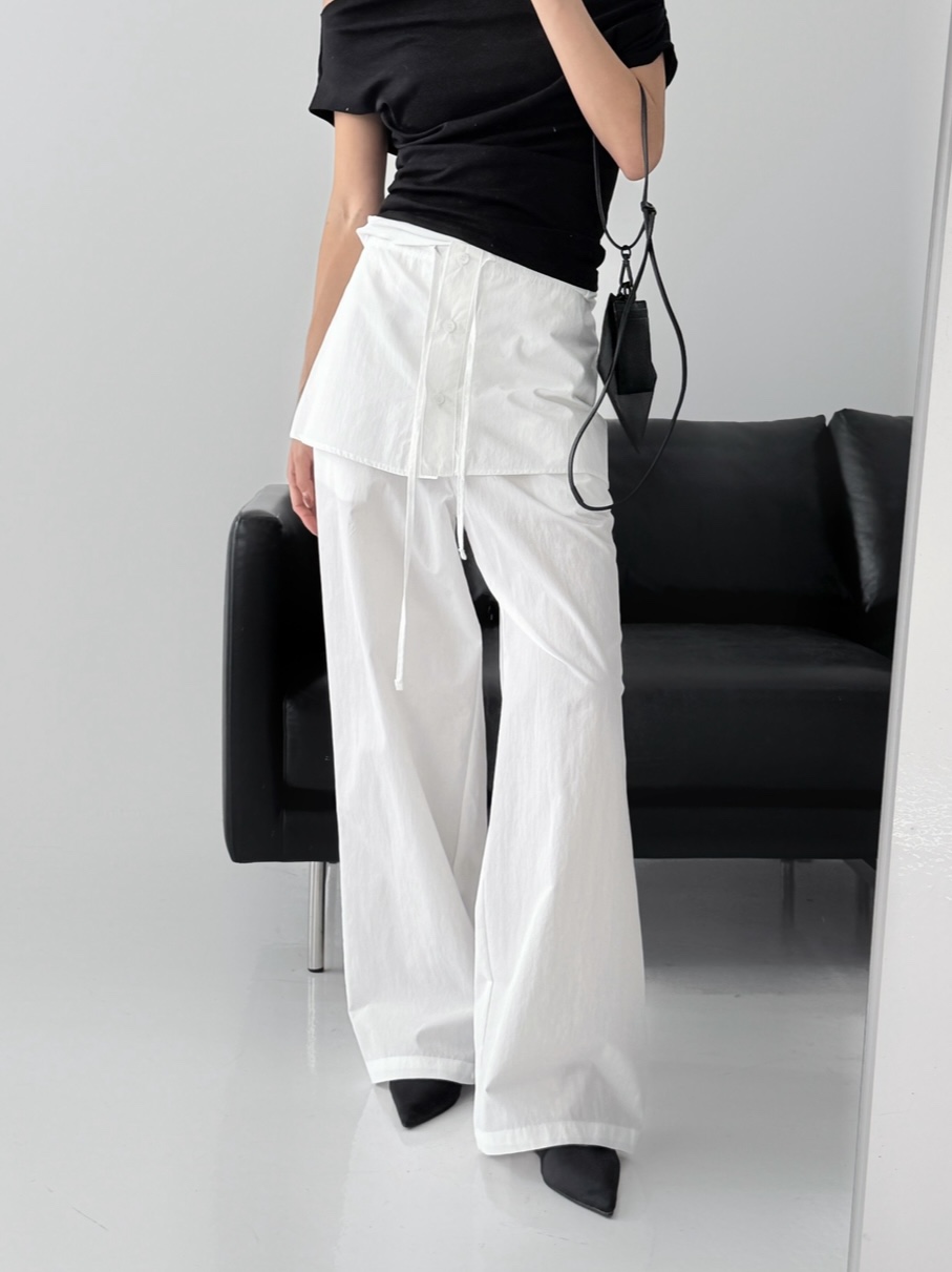 CELEBRITY-A東大門實拍女士新款職業推薦人氣26春夏褲子雙層CELEBRITY-A褲子