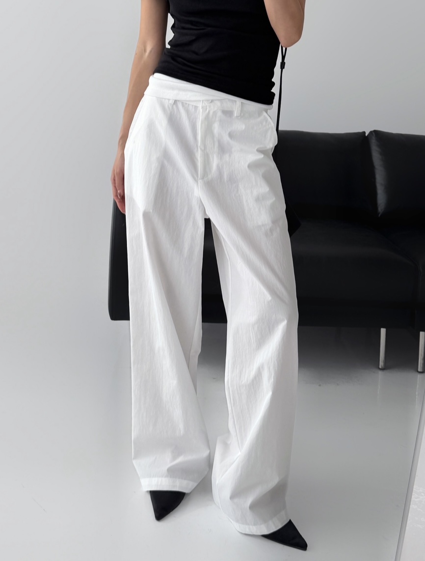 CELEBRITY-A東大門實拍女士新款職業推薦人氣26春夏褲子雙層CELEBRITY-A褲子