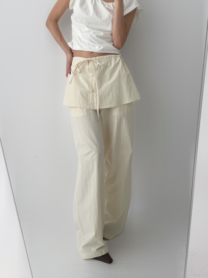 CELEBRITY-A東大門實拍女士新款職業推薦人氣26春夏褲子雙層CELEBRITY-A褲子