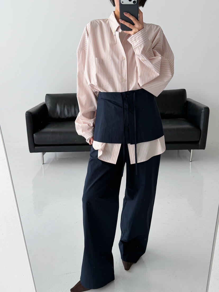 CELEBRITY-A東大門實拍女士新款職業推薦人氣26春夏褲子雙層CELEBRITY-A褲子