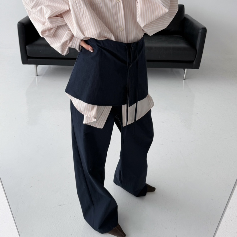 CELEBRITY-A東大門實拍女士新款職業推薦人氣26春夏褲子雙層CELEBRITY-A褲子