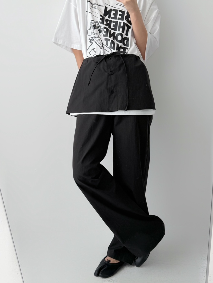 CELEBRITY-A東大門實拍女士新款職業推薦人氣26春夏褲子雙層CELEBRITY-A褲子