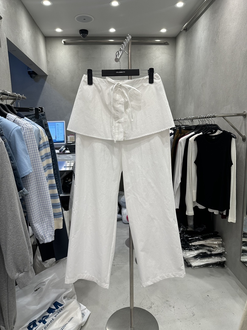 CELEBRITY-A東大門實拍女士新款職業推薦人氣26春夏褲子雙層CELEBRITY-A褲子圖色1