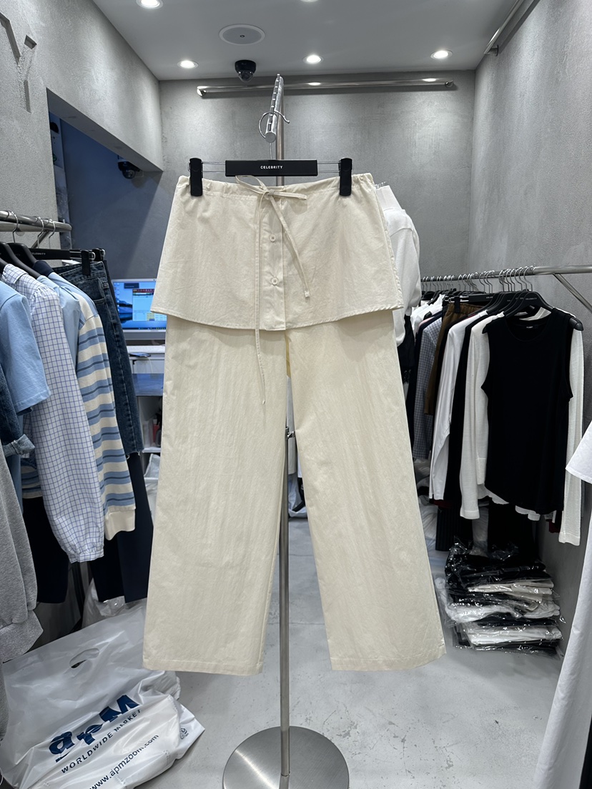 CELEBRITY-A東大門實拍女士新款職業推薦人氣26春夏褲子雙層CELEBRITY-A褲子圖色2