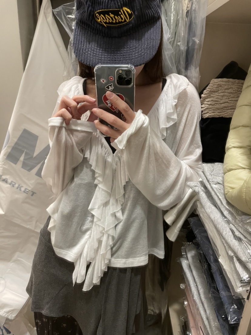 ORMORE東大門直郵女士新款人氣真品熱賣時尚推薦長袖T恤開衫ORMORE長袖T恤