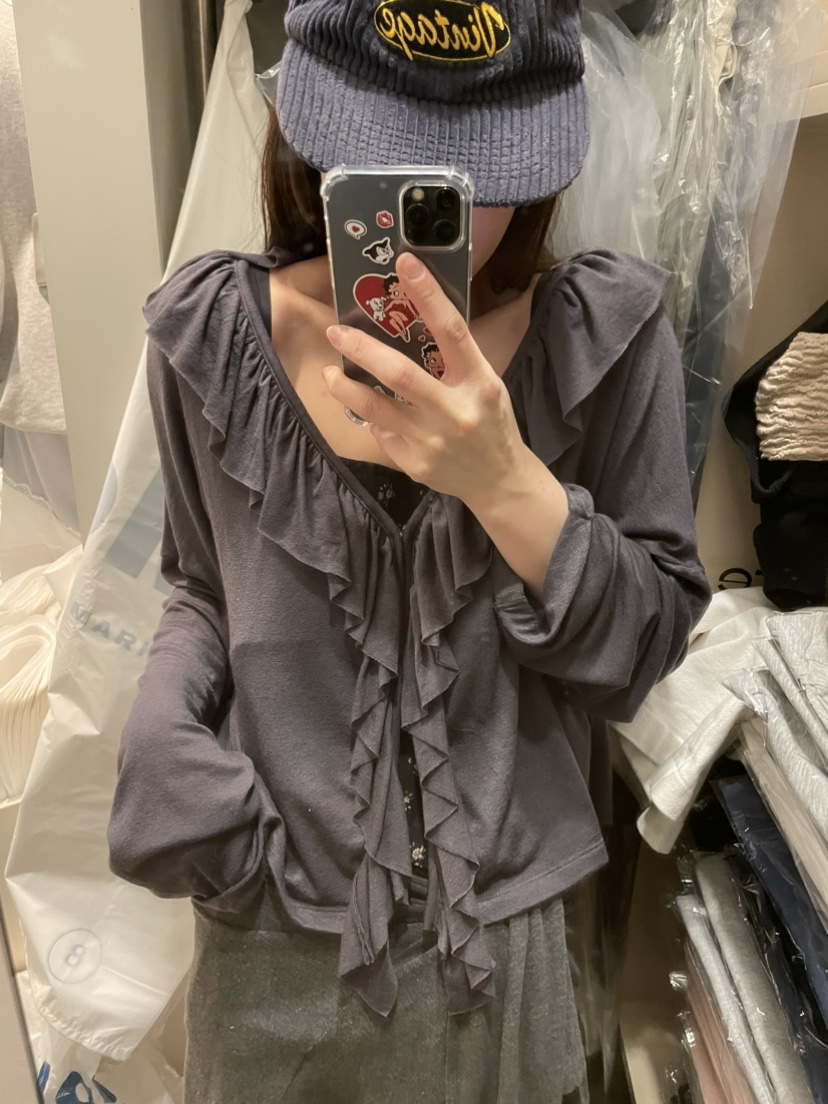 ORMORE東大門直郵女士新款人氣真品熱賣時尚推薦長袖T恤開衫ORMORE長袖T恤