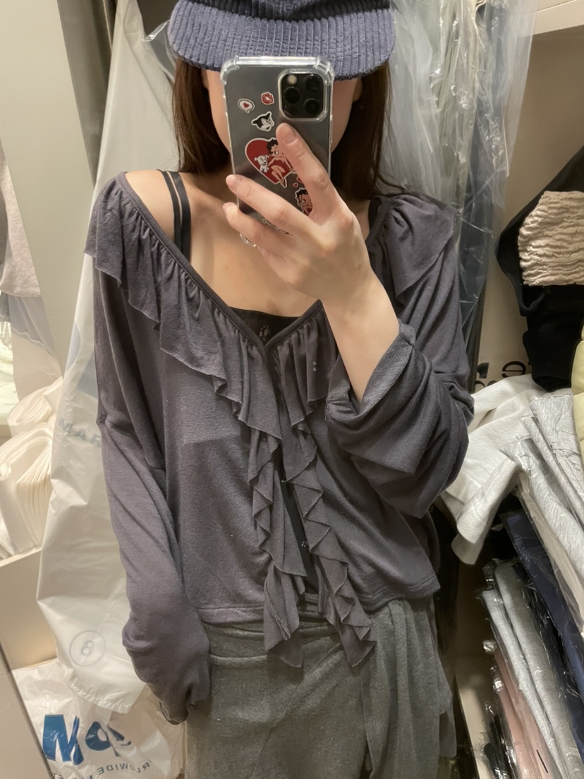 ORMORE東大門直郵女士新款人氣真品熱賣時尚推薦長袖T恤開衫ORMORE長袖T恤