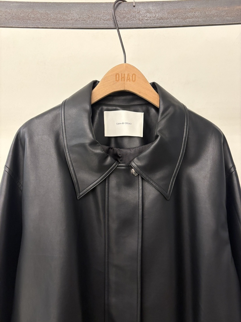 OHAO韓國代購女士新款休閑職業時尚人氣真品26春夏推薦皮衣OHAO/HA MONG皮衣