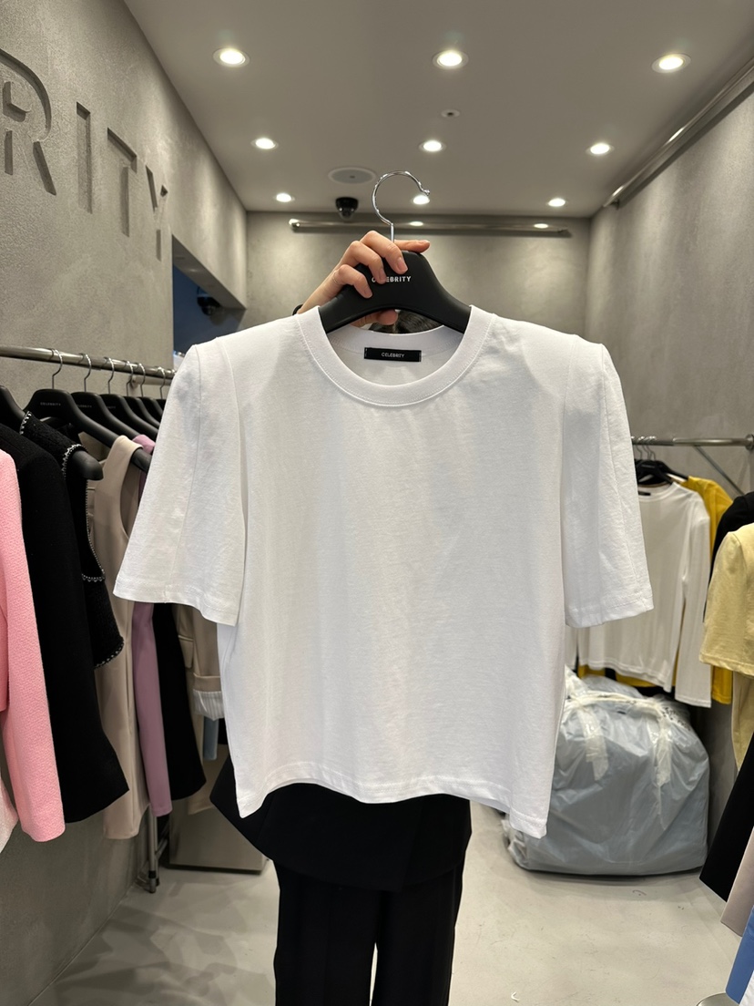 CELEBRITY-A東大門代購女士新款26春夏時尚休閑真品職業T恤CELEBRITY-AT恤圖色1