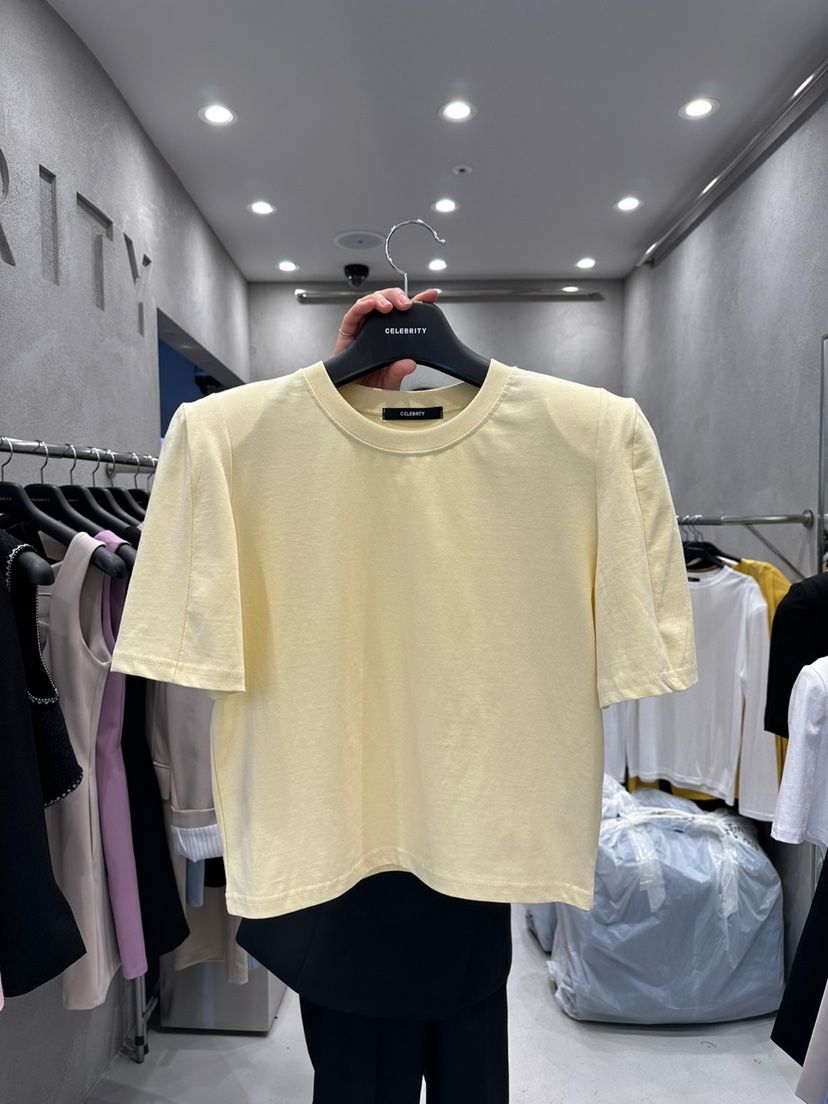 CELEBRITY-A東大門代購女士新款26春夏時尚休閑真品職業T恤CELEBRITY-AT恤圖色2