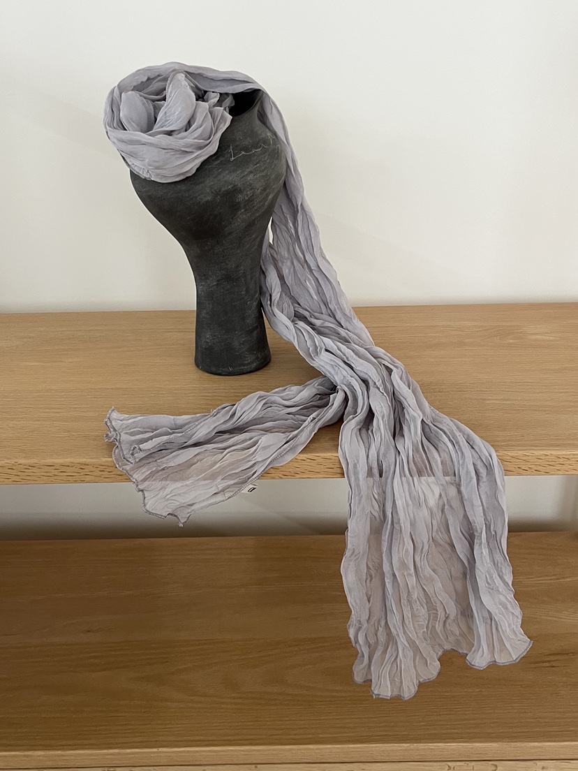 OP PER韓國直郵女士新品真品26春夏推薦圍巾披肩褶皺圍巾OPPER-simplebeige圍巾/披肩