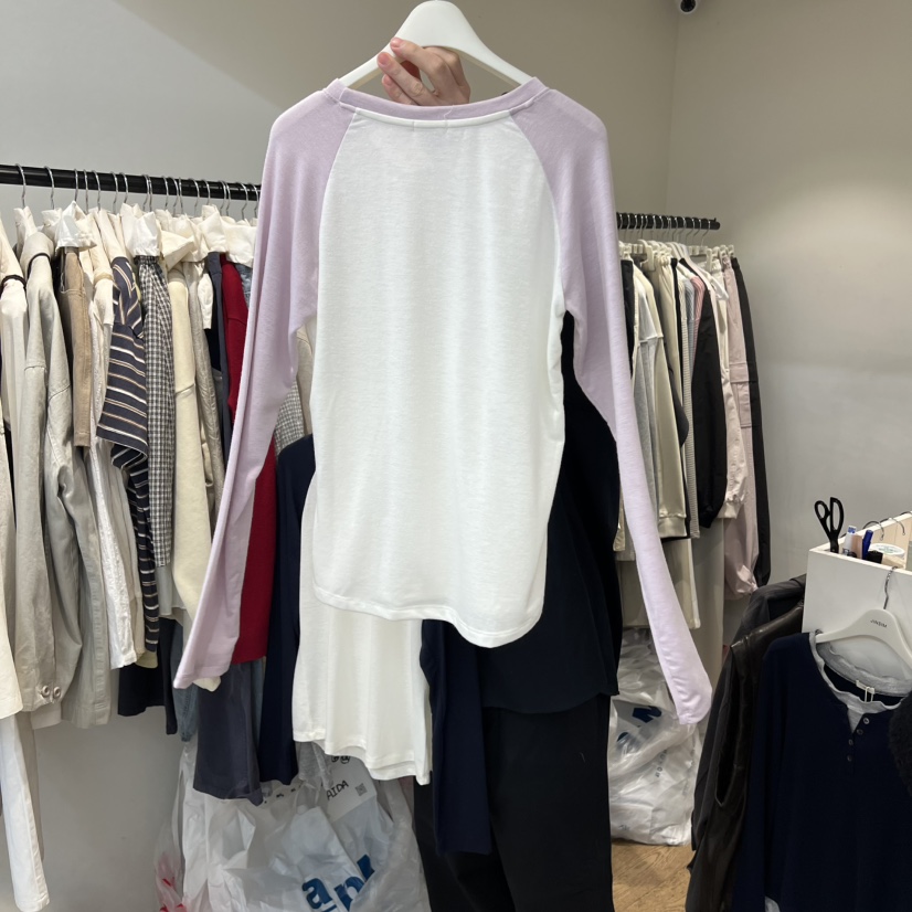 JINSIM韓國直郵女士新品時尚休閑熱賣人氣26春夏職業長袖T恤JINSIM長袖T恤