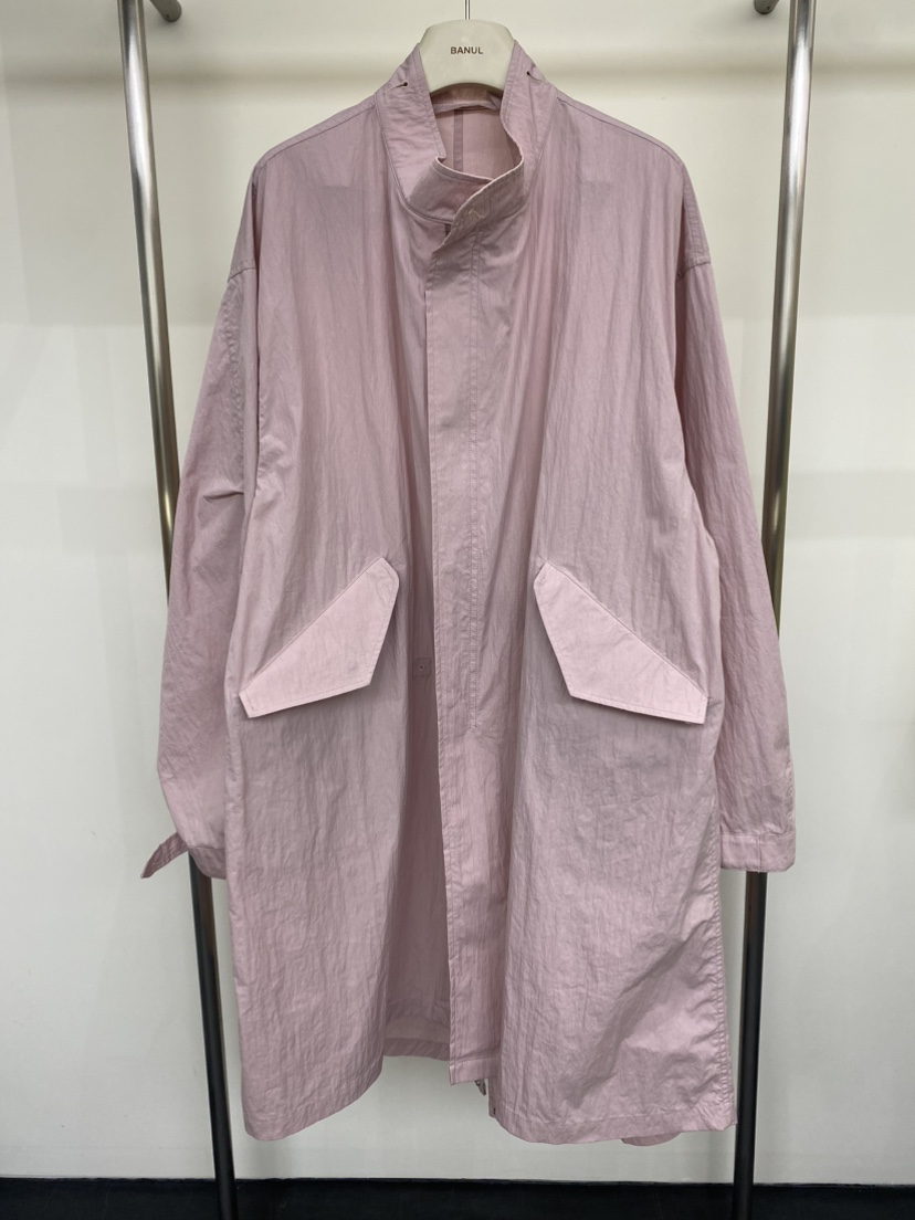 BANUL東大門直郵女士新款職業時尚熱賣真品26春夏長款風衣花朵BANUL長款風衣圖色1