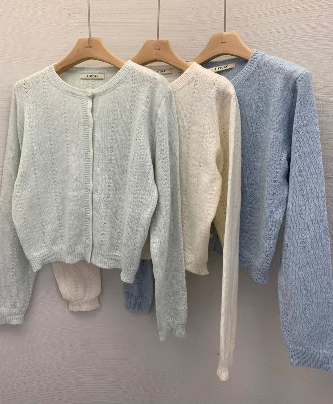 J-STORY東大門實拍女裝新品熱賣26春夏職業針織衫羊毛衫J-STORY針織衫圖色3左三色