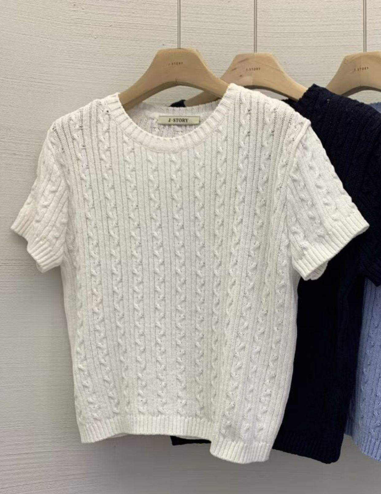 J-STORY東大門代購女裝新品推薦時尚真品26春夏針織衫棉質J-STORY針織衫圖色1