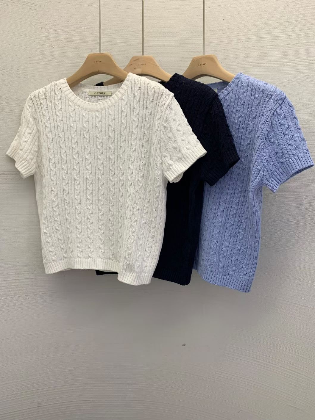 J-STORY東大門代購女裝新品推薦時尚真品26春夏針織衫棉質J-STORY針織衫圖色2左二色