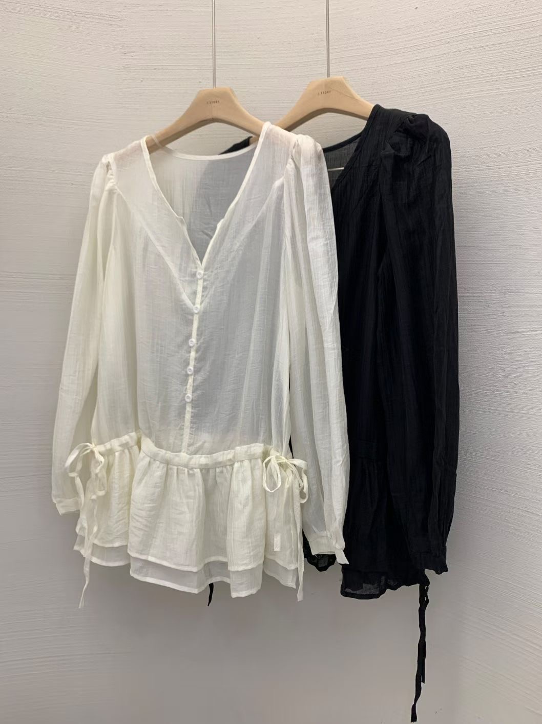 J-STORY韓國直郵女士新品人氣真品26春夏休閑襯衫蕾絲衫J-STORY襯衫/蕾絲衫圖色2左二色