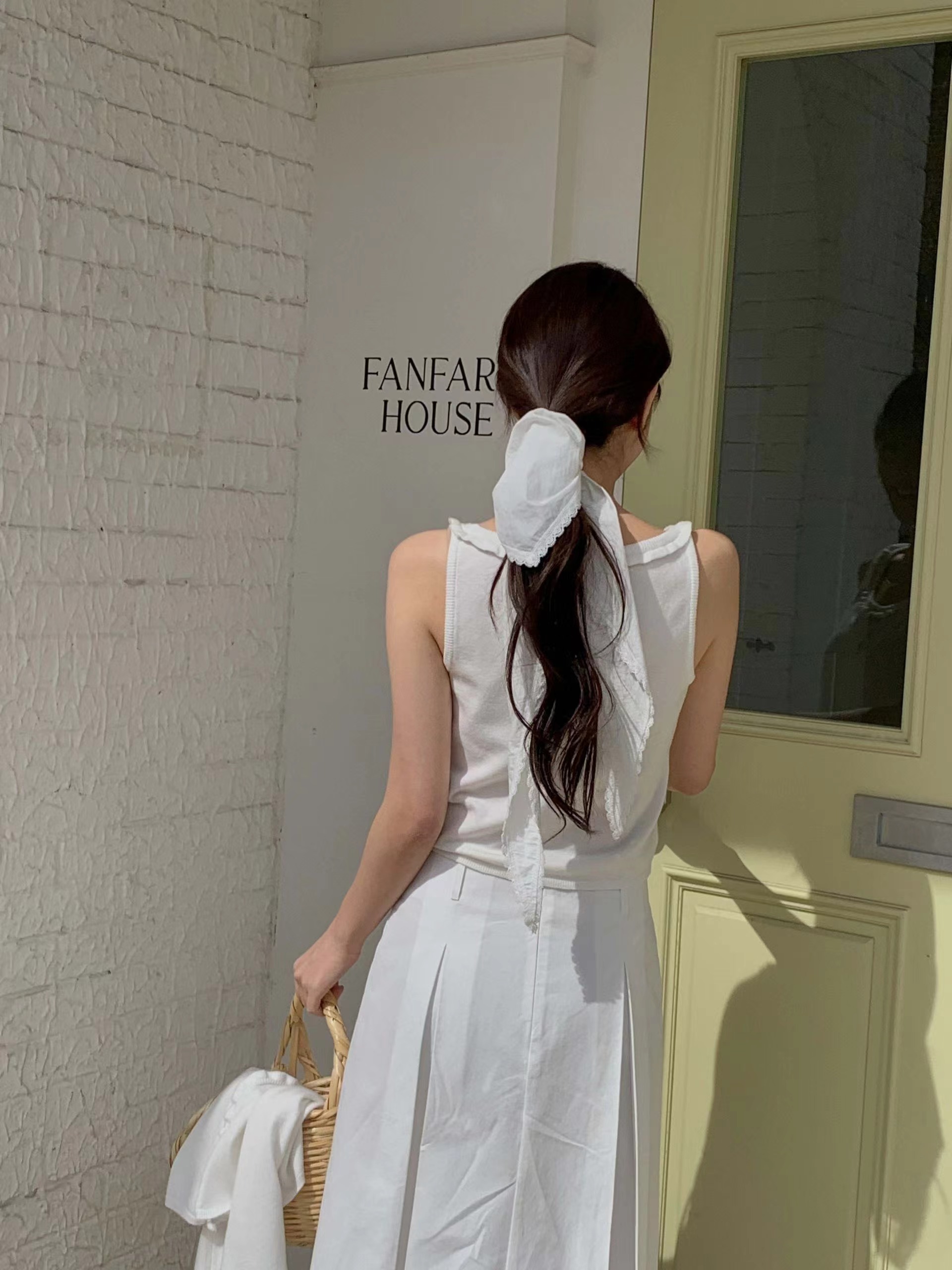 MIELLE-미엘르-OT韓國代購女裝新款休閑人氣真品吊帶背心MIELLE-미엘르-OT吊帶/背心